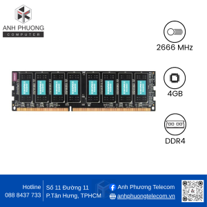 Ram Desktop Kingmax (KM-LD4-2666-4GS) 4GB (1x4GB) DDR4 2666Mhz