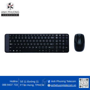 Bộ bàn phím chuột wireless Logitech MK220
