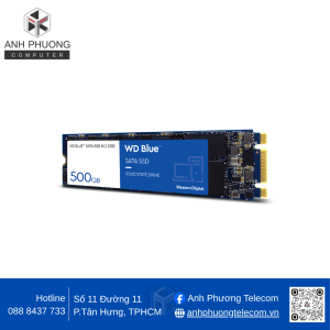 Ổ cứng SSD Western Digital Blue 500GB M.2 2280 SATA 3 - WDS500G2B0B