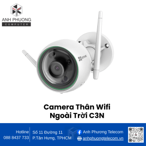 Camera Thân Wifi Ngoài Trời C3N