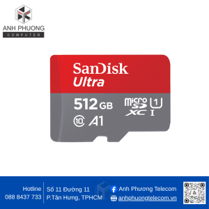 Thẻ nhớ MicroSDXC SanDisk Ultra A1 512GB