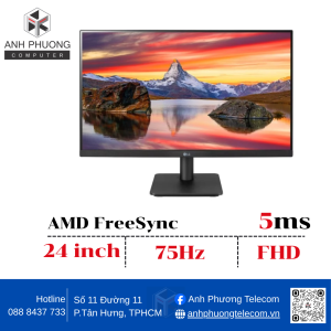 Màn hình LCD LG 23.8 inch 24MP400-B.ATV (1920 x 1080, IPS, 75Hz, 5ms, Freesync)