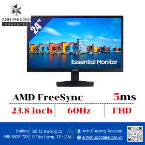 Màn hình Samsung LS24A336NHEXXV (23.8 inch/FHD/VA/60Hz/5ms/250 nits/HDMI+Dsub)