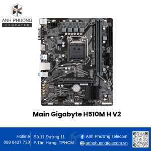 Mainboard Gigabyte H510M H V2 (Intel H510/ Intel LGA 1200/ M-ATX/ 2 khe ram/ DDR4)