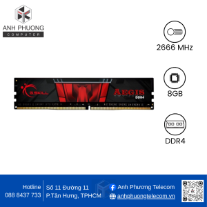 RAM desktop G.SKILL Aegis F4-2666C19S-8GIS (1x8GB) DDR4 2666MHz