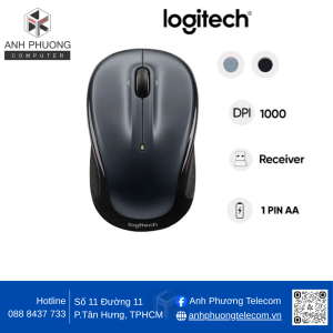 Chuột không dây Logitech M325s, màu bạc nhạt (910-006815)