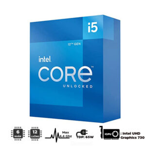 CPU Intel Core i5-12400 (Upto 4.4Ghz, 6 nhân 12 luồng, 18MB Cache, 65W) - Socket Intel LGA 1700)
