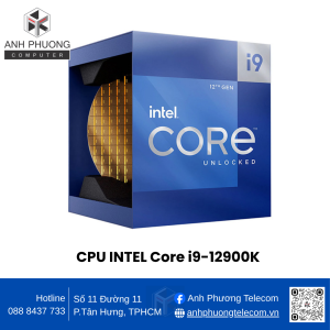 CPU INTEL Core i9-12900K (16C/24T, 3.20 GHz - 5.20 GHz, 30MB) - 1700