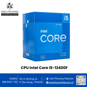 CPU Intel Core i5-12400F (Upto 4.4Ghz, 6 nhân 12 luồng, 18MB Cache, 65W) - Socket Intel LGA 1700)