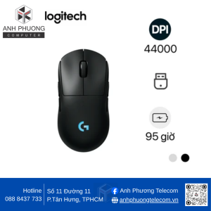 Chuột không dây Logitech Pro 2 Lightspeed Wireless Gaming (Black)(910-007297)