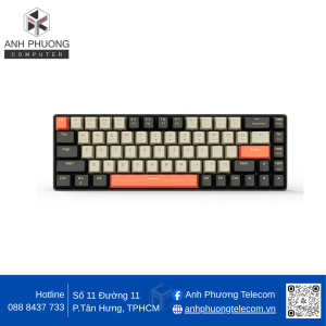 Bàn phím cơ không dây E-DRA EK368L Alpha Blue Switch