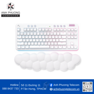 Bàn phím cơ Logitech Không dây G715 TKL RGB AURORA OFF WHITE TACTILE (920-010467)