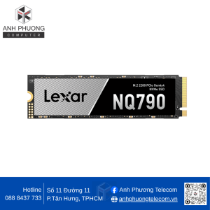 Ổ cứng SSD Lexar NQ790 1TB M.2 2280 PCIe 4x4 (Đọc 7000MB/s - Ghi 6000MB/s) - (LNQ790X001T-RNNNG)