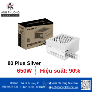 Nguồn máy tính GIGABYTE P650SS ICE - 80 Plus Silver ( 650W )