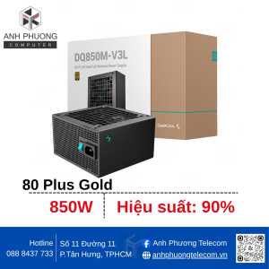 Nguồn máy tính Deepcool DQ850M-V3L - 80 Plus Gold - Full Modular (850W)