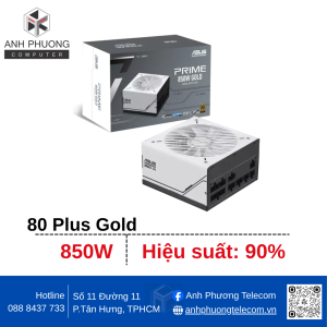 Nguồn máy tính ASUS Prime 850W - 80 Plus Gold - Full Modular