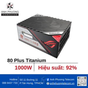 Nguồn máy tính ASUS ROG Thor 1000P2 - 80 Plus Platinum - Full Modular