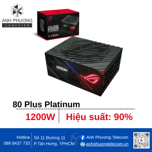 Nguồn máy tính ASUS ROG Thor 1200P2 - 80 Plus Platinum - Full Modular (1200W)