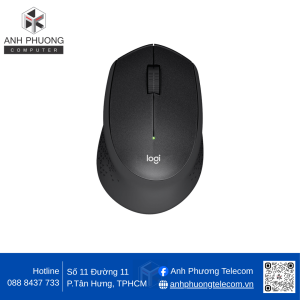 Chuột Không dây Logitech M330 Silent (Black/ Grey)