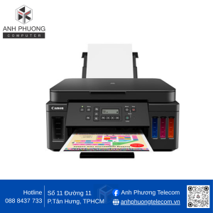 Máy in phun màu Canon PIXMA G6070 Wifi (A4/A5/ Copy/ Scan/ Đảo mặt/ USB/ LAN/ WIFI)