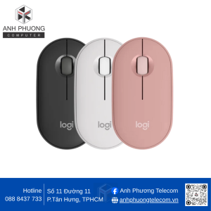 Chuột không dây Bluetooth Logitech Pebble M350S