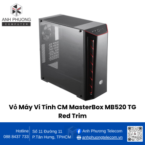 Vỏ Máy Vi Tính CM MasterBox MB520 TG Red Trim