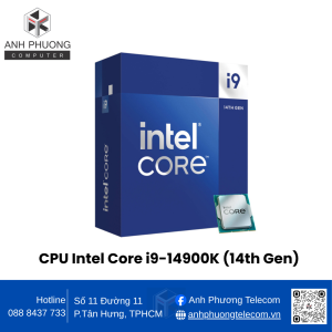 CPU Intel Core i9 14900K (Intel LGA1700 - 24 Core - 32 Thread - Base 3.2Ghz - Turbo 6.0Ghz - Cache 36MB)