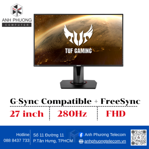 Màn hình ASUS TUF GAMING VG279QM 27" Fast IPS 280Hz G-Sync 1ms