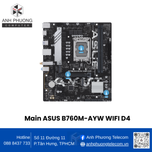 Bo mạch chủ ASUS B760M-AYW WIFI D4
