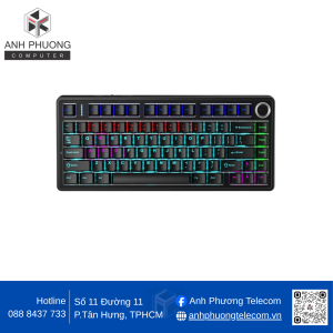 Bàn phím AULA F75 có dây (Đen Red switch) F7513