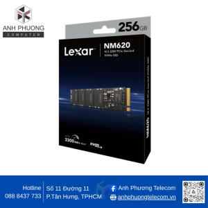 Ổ cứng SSD LEXAR NM620 256GB NVMe Gen3x4 (LNM620X256G-RNNNG)