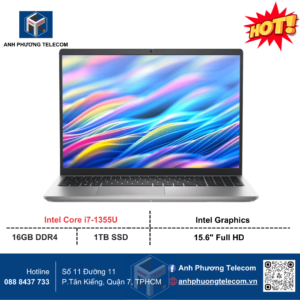 Laptop Dell 15 DC15250 - CPH997 (i7-1355U/ 16GB/ 1TB/ Win 11 Home SL + Office)