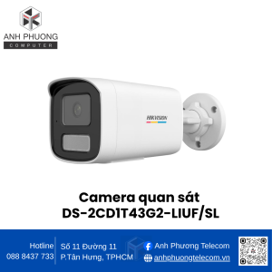 Camera quan sát Hikvision DS-2CD1T43G2-LIUF/SL